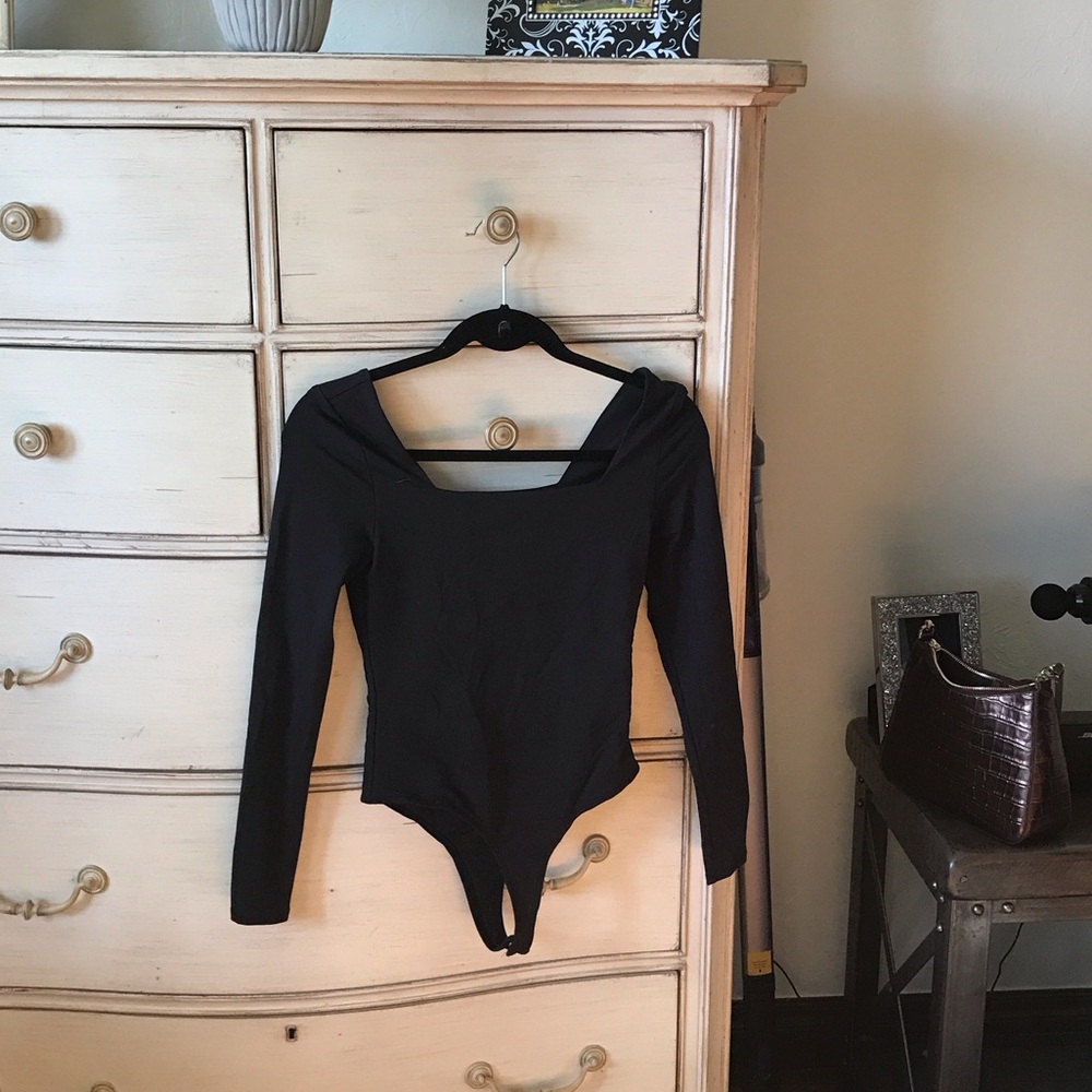 Black Long Sleeve Bodysuit
